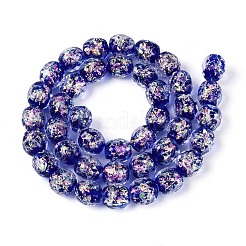 Handmade Foil Glass Beads Strands&nbsp;FOIL-N033-03A