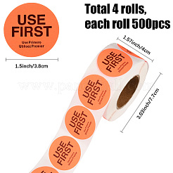 500Pcs Paper Adhesive Label Stickers&nbsp;STIC-WH20010-25B