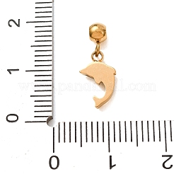 304 Stainless Steel Micro Pave Clear Cubic Zirconia Pendants&nbsp;CU-CBAB6EC-10G-02