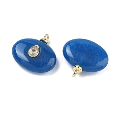 Dyed Natural White Jade  Pendants&nbsp;KK-C251-01D-01
