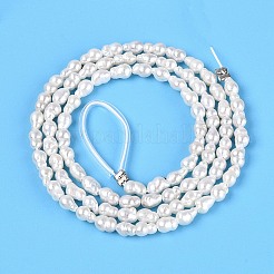 Natural Nucleated Pearl Beads Strands&nbsp;PEAR-N012-02O-01