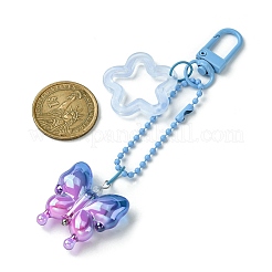 Butterfly & Star Acrylic Pendant Decorations&nbsp;HJEW-JM01738-02