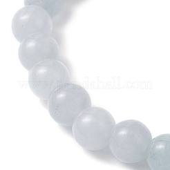 Shell Pearl Bead & Dyed Natural White Jade & Yellow Jade & Carnelian Beaded Stretch Bracelets for Women&nbsp;BJEW-JB11938-02