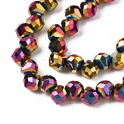 Electroplate Glass Beads Strands&nbsp;EGLA-N006-032-C01