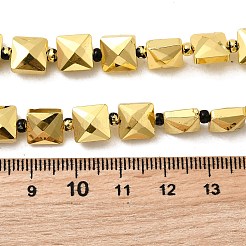 Electroplate Glass Beads Strands&nbsp;EGLA-F166-07G