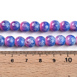 Baking Paint Glass Beads Strands&nbsp;DGLA-N008-8mm-02