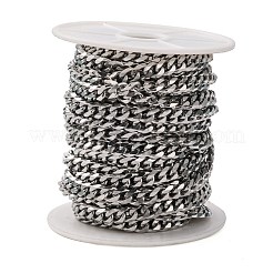 Tarnish Resistant Men's Jewelry Making 201 Stainless Steel Curb Chains&nbsp;CHS-A003B-1.8mm
