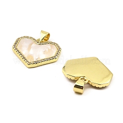 Rack Plating Real 18K Gold Plated Brass Pendants&nbsp;KK-B077-12G