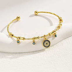 Golden Brass Open Cuff Bangles&nbsp;WP5014-1