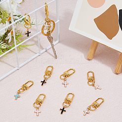 10Pcs 4 Colors Alloy Enamel Pendant Decoration&nbsp;HJEW-DC00024