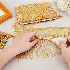 10 Yards 2 Styles Polyester Tassel Ribbon&nbsp;OCOR-GA0001-93