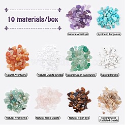 Natural & Synthetic Mixed Gemstone Chip Beads&nbsp;G-AR0001-17