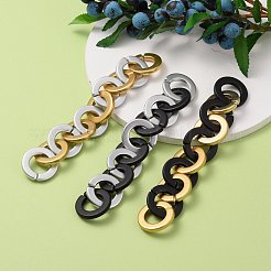 Handmade Opaque Spray Painted Acrylic Rolo Chains&nbsp;AJEW-JB00847