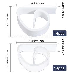28Pcs 2 Colors Plastic Tablecloth Clips&nbsp;AJEW-GF0007-22