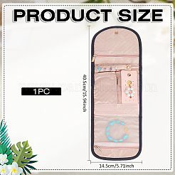 Portable Rectangle Polyester Jewelry Storage Bags&nbsp;ABAG-WH0046-98