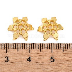 Rack Plating Brass Bead Caps&nbsp;KK-Z070-33G