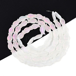 Frosted Glass Beads Strands&nbsp;GLAA-T023-40C-09