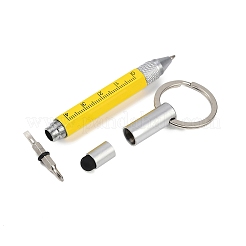 Aluminum Practical 6-in-1 Keychain Pen&nbsp;AJEW-R004-01P-02