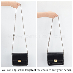 Adjustable Alloy Wheat Chain Bag Handles&nbsp;FIND-WH0061-54P