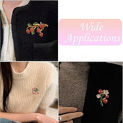 1Pc Alloy Fruit Brooches&nbsp;JEWB-YW0001-07