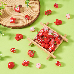 30Pcs 5 Styles Opaque Acrylic Beads&nbsp;MACR-TA0002-94