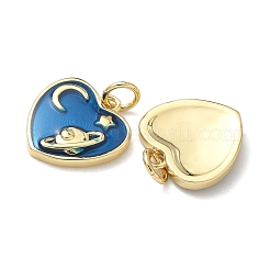 Brass Enamel Charms&nbsp;KK-P326-02G