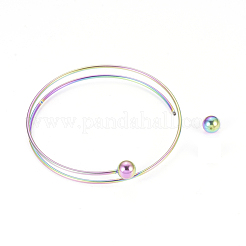 Ion Plating(IP) 304 Stainless Steel Bangles Making&nbsp;MAK-K019-01M