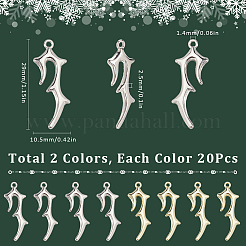 40Pcs 2 Colors Zinc Alloy Pendants&nbsp;FIND-SC0012-64