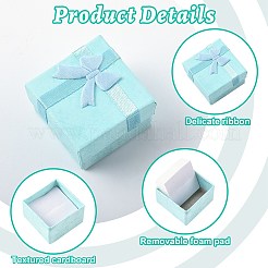 8Pcs 4 Colors Valentines Day Presents Packages Cardboard Ring Boxes&nbsp;CBOX-FS0001-07