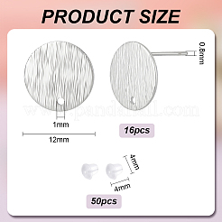16Pcs Brass Stud Earring Findings&nbsp;KK-BC0013-45