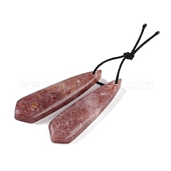 Natural Strawberry Quartz Pendants&nbsp;G-Q176-02