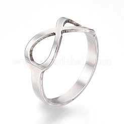 Tarnish Resistant 201 Stainless Steel Finger Rings&nbsp;RJEW-R133-02-B