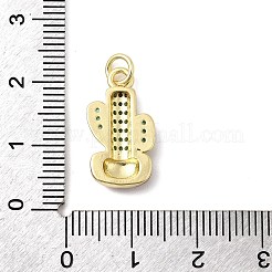 Brass Micro Pave Cubic Zirconia Pendants&nbsp;KK-A278-01A-01G