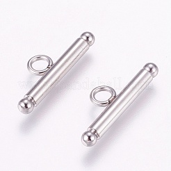 Tarnish Resistant 304 Stainless Steel Toggle Clasps&nbsp;STAS-E144-073P