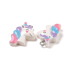 Opaque Resin Pendants&nbsp;RESI-J023-12B