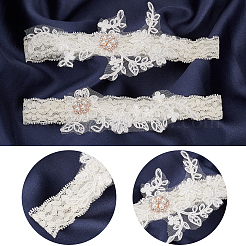 Lace Elastic Bridal Garters&nbsp;OCOR-WH0020-08
