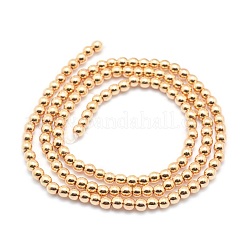 Electroplate Non-magnetic Synthetic Hematite Beads Strands&nbsp;G-L485-01C-LG