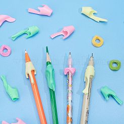 60Pcs 12 Style Polyethylene/Silicone Pencil Grips for Kids&nbsp;AJEW-GF0003-36
