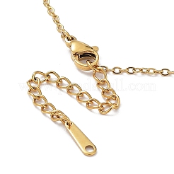 201 Stainless Steel Sun with Eye Pendant Necklace with Cable Chains&nbsp;NJEW-Q317-02G