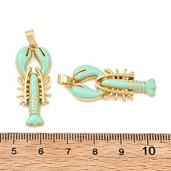 Brass Enamel Pendants&nbsp;KK-T001-02G