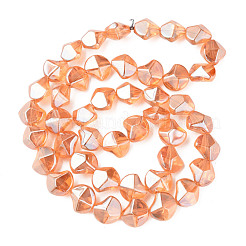 Electroplate Glass Beads Strands&nbsp;EGLA-N008-019-C03