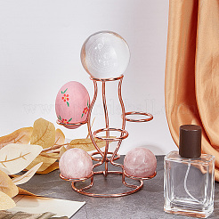 7-Slot Iron Easter Egg Display Stands&nbsp;ODIS-WH0058-21A-RG