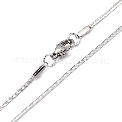 Non-Tarnish 304 Stainless Steel Herringbone Chain Necklaces&nbsp;NJEW-F227-07P-05