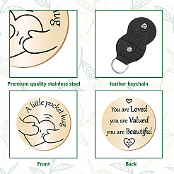 1Pc 201 Stainless Steel Commemorative Coins&nbsp;AJEW-CN0001-92B-03
