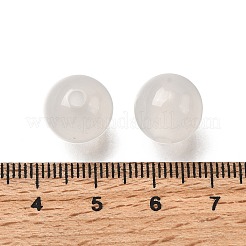 42Pcs Transparent Resin UV Reactive Beads&nbsp;RESI-Z041-05