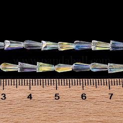 Transparent Electroplate Glass Beads Strands&nbsp;EGLA-H107-02A-AB01