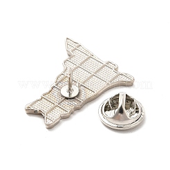 Dog Enamel Pin with Brass Butterfly Clutches&nbsp;JEWB-A006-01E