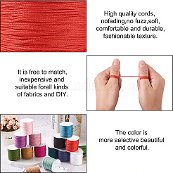 5 Rolls 5 Colors Nylon Braided Cord&nbsp;NWIR-YS0001-01A