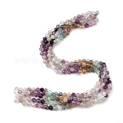 Natural Colorful Fluorite Beads Strands&nbsp;G-P603-C-6mm-07