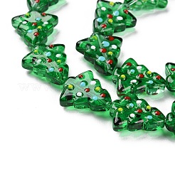 Handmade Bumpy Glass Beads Strands&nbsp;LAMP-F032-08B